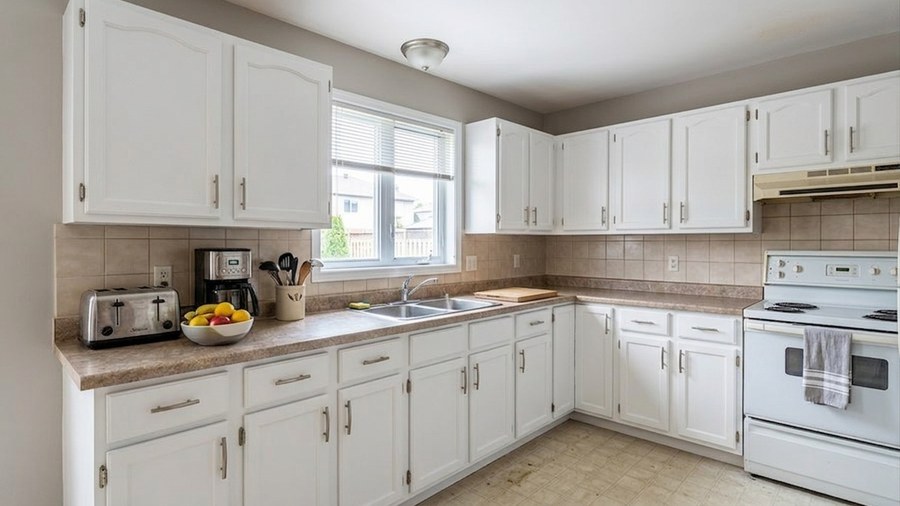 Armoires de cuisine apres refinition professionnelle