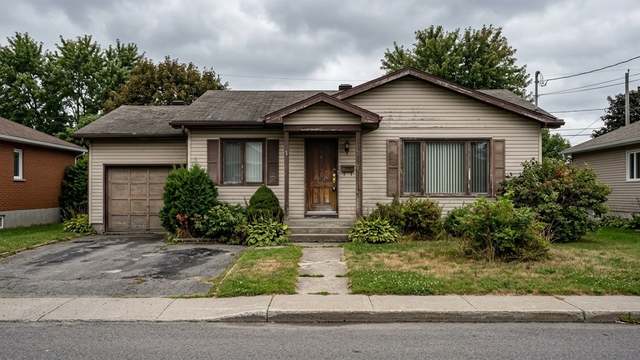 Maison exterieure avant peinture au Gardeur