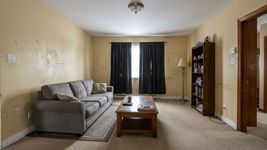 Salon avant peinture a Repentigny